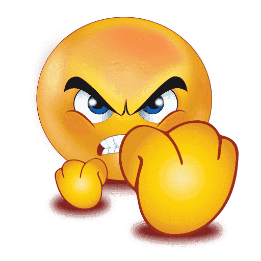 Gradient Angry Emoji Transparent PNG Image