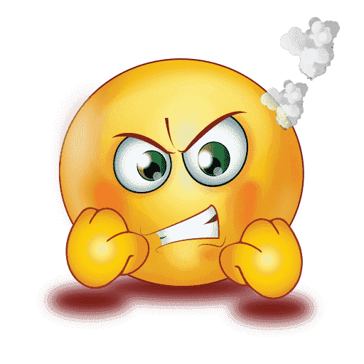 Gradient Angry Emoji Transparent PNG Image