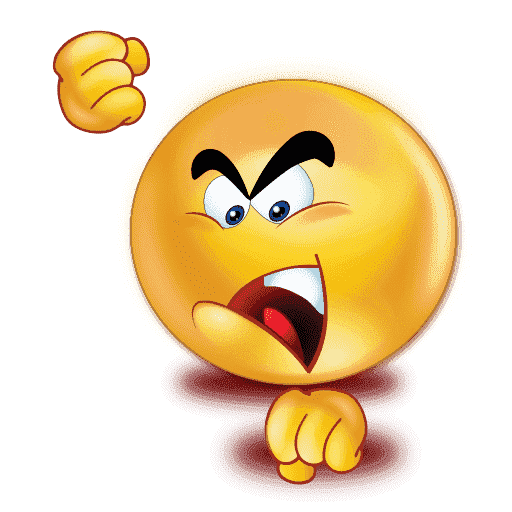 Gradient Angry Emoji Transparent PNG Image