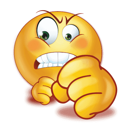 Gradient Angry Emoji Transparent PNG Image