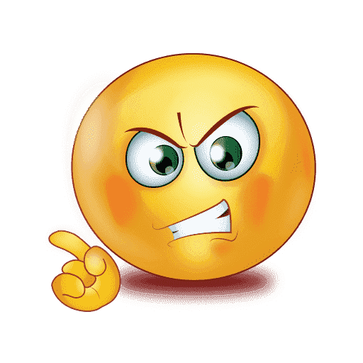 Gradient Angry Emoji Transparent PNG Image