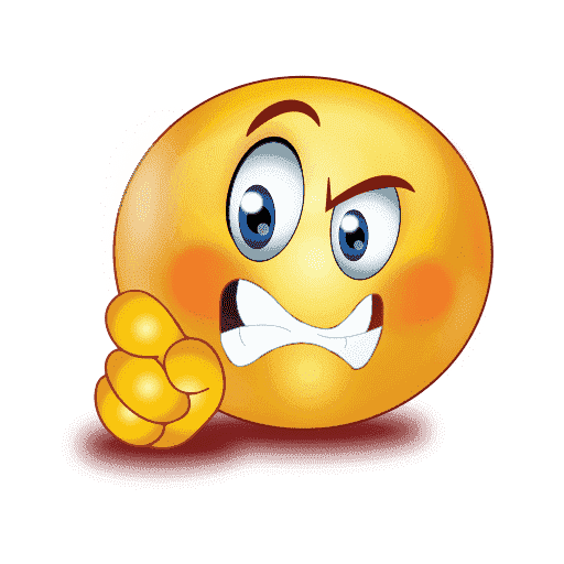 Gradient Angry Emoji Transparent PNG Image