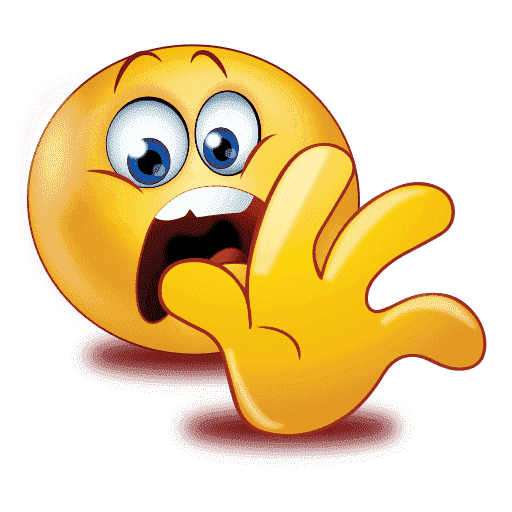 Gradient Scared Emoji Transparent PNG Image