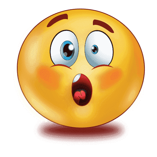 Gradient Scared Emoji Transparent PNG Image