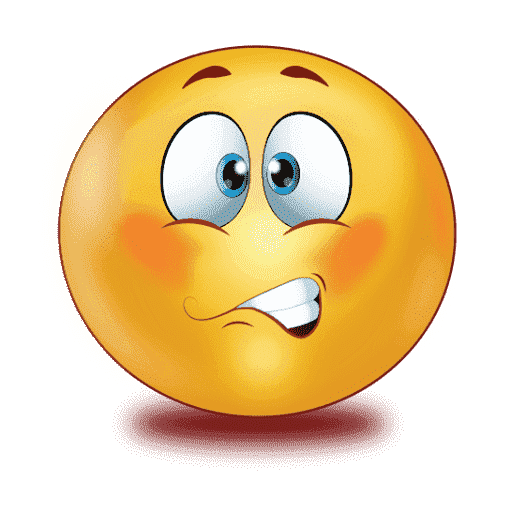 Gradient Scared Emoji Transparent PNG Image