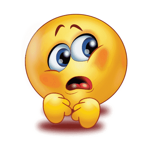 Gradient Scared Emoji Transparent PNG Image
