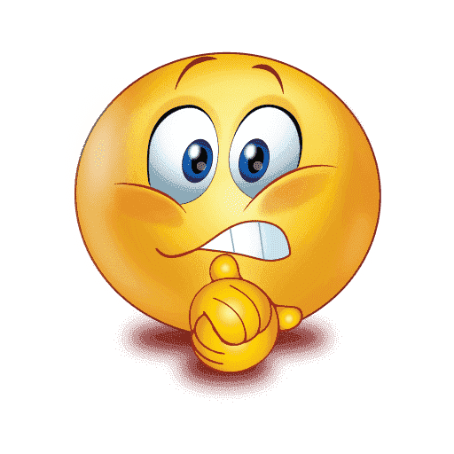 Gradient Scared Emoji Transparent PNG Image