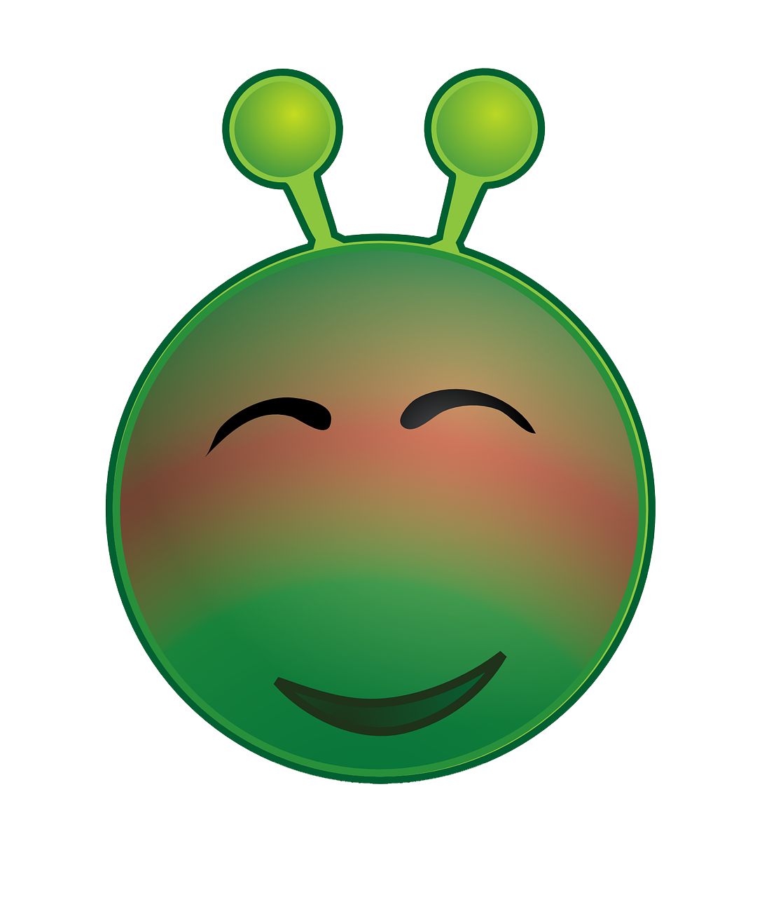 Alien Crazy Green Transparent PNG Image