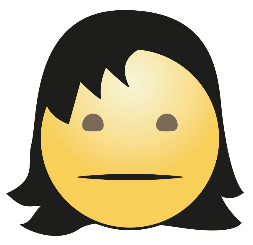 Hair Girl Emoji Transparent PNG Image
