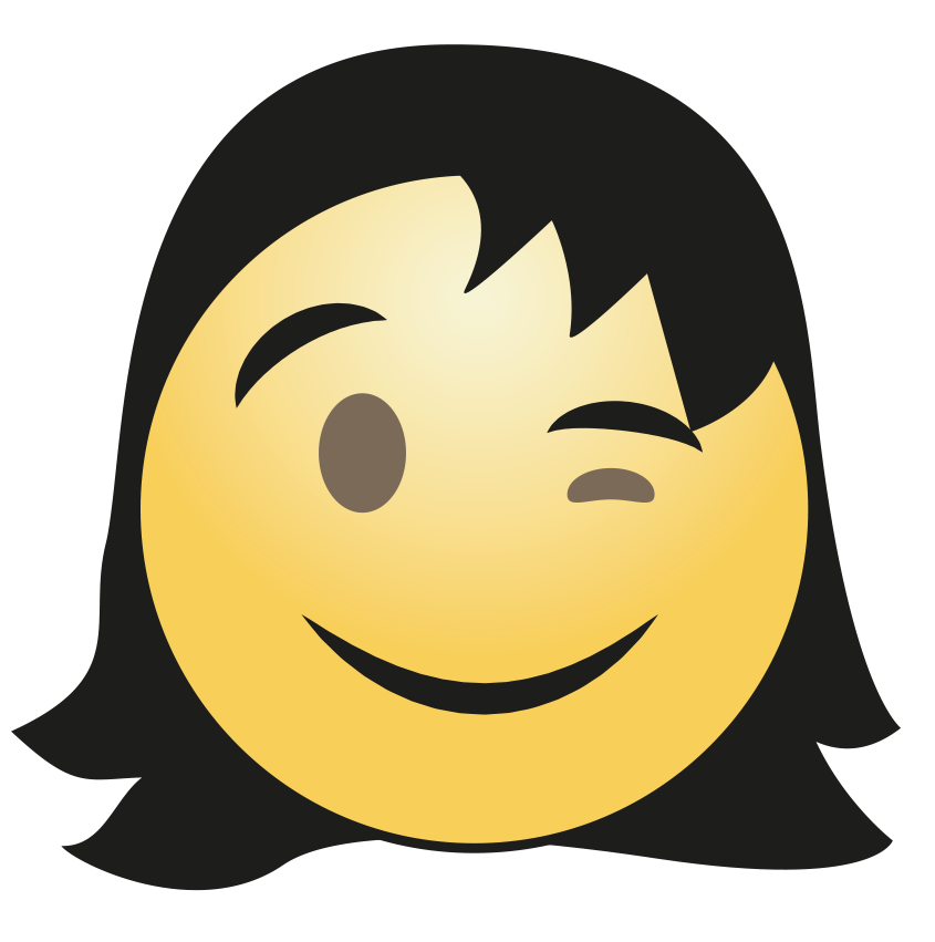 Hair Girl Emoji Transparent PNG Image