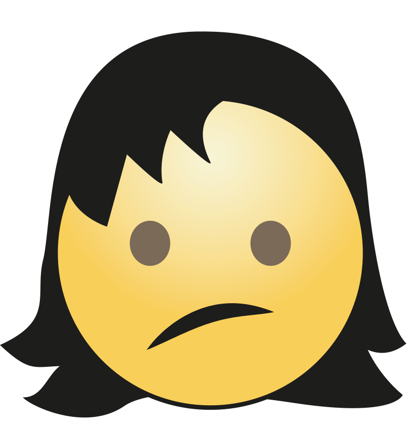 Hair Girl Emoji Transparent PNG Image