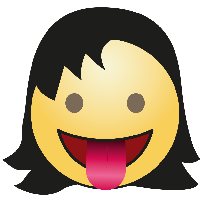 Hair Girl Emoji Transparent PNG Image