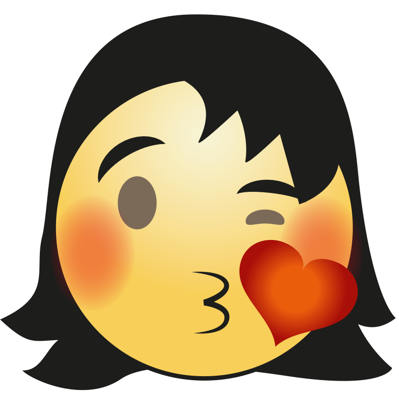 Hair Girl Emoji Transparent PNG Image