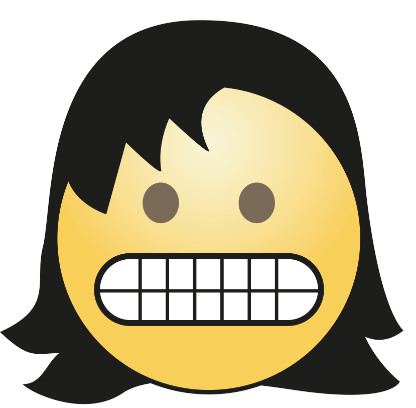 Hair Girl Emoji Transparent PNG Image