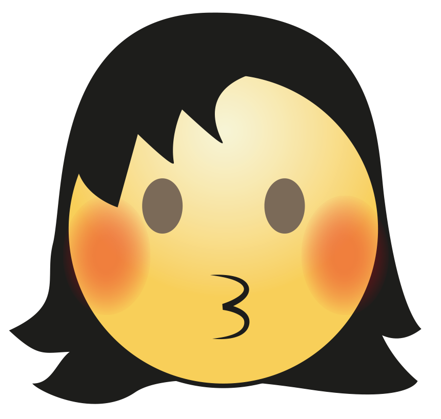 Hair Girl Emoji Transparent PNG Image
