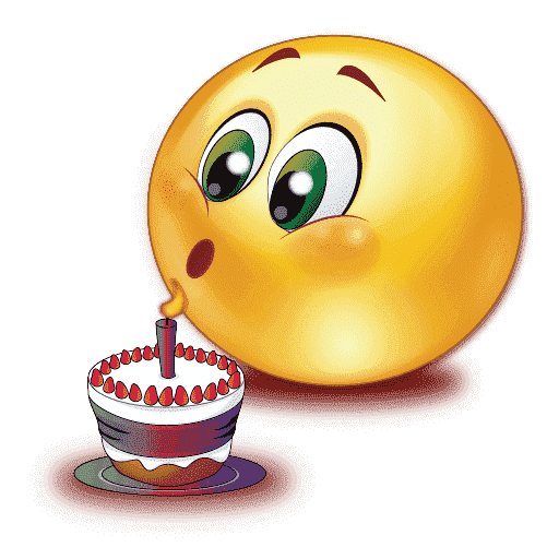 Emoji Birthday Happy Transparent PNG Image