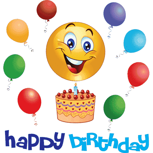 Emoji Birthday Happy Transparent PNG Image