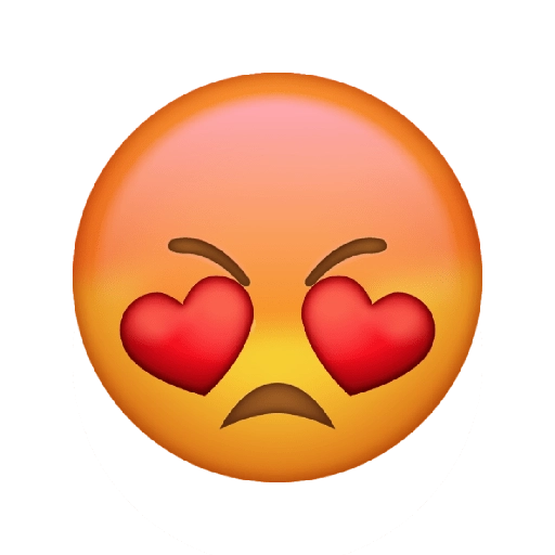 Anger Heart Emoji Transparent PNG Image