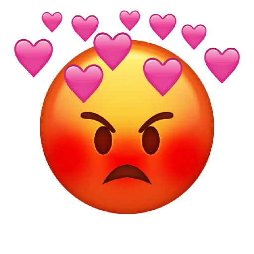 Anger Heart Emoji Transparent PNG Image
