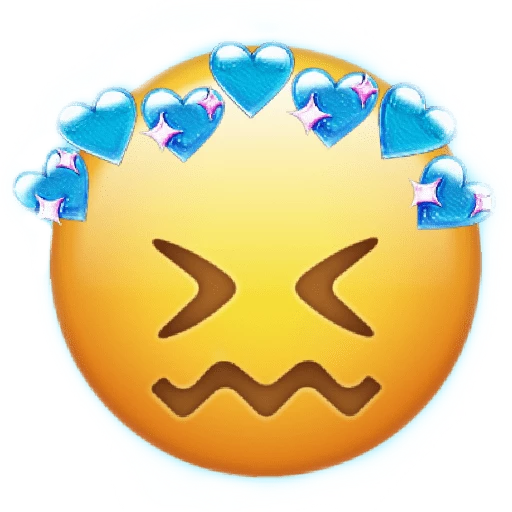 Heart Expression Emoji Transparent PNG Image