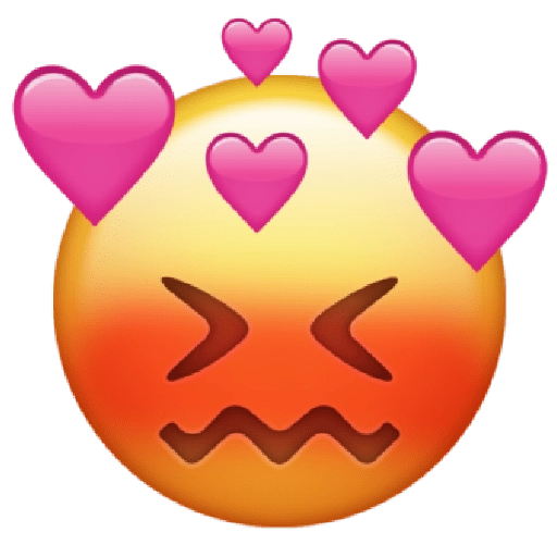 Heart Expression Emoji Transparent PNG Image