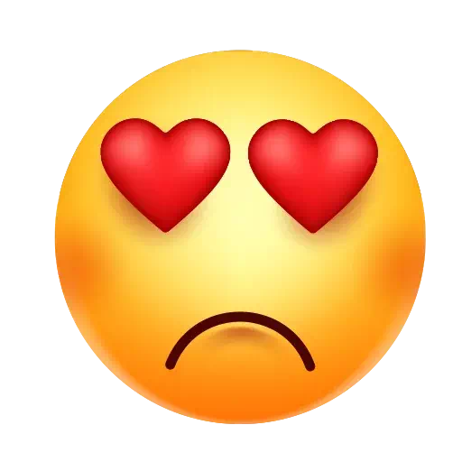 Heart Eyes Emoji Transparent PNG Image
