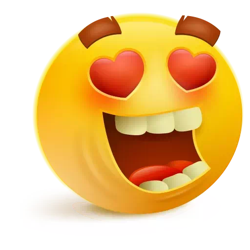 Heart Eyes Emoji Transparent PNG Image