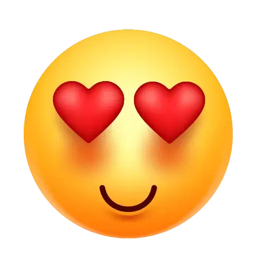 Heart Eyes Emoji Transparent PNG Image
