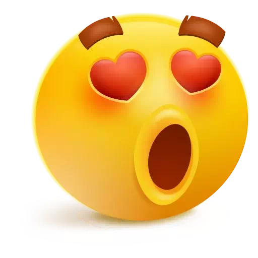 Heart Eyes Emoji Transparent PNG Image