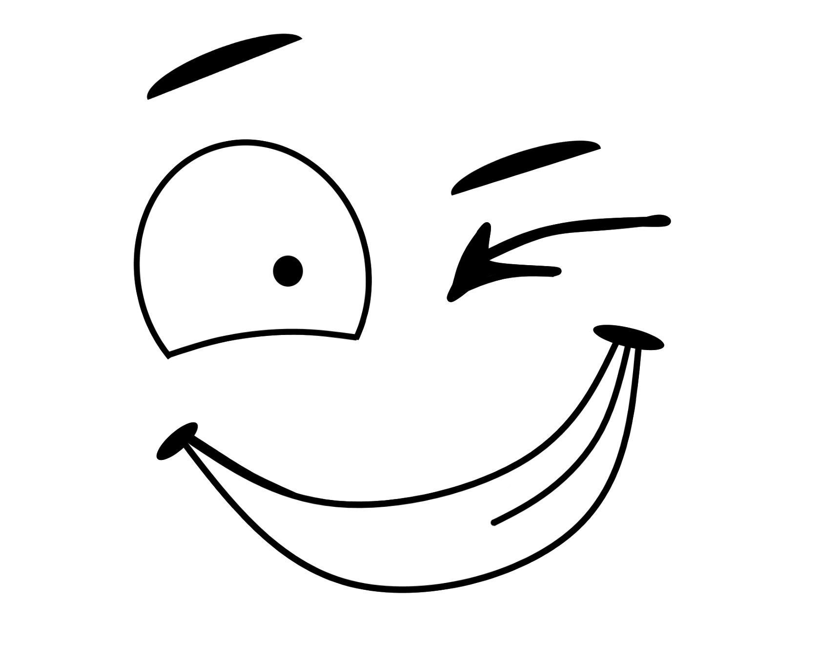 Emoji Art Outline Face Transparent PNG Image