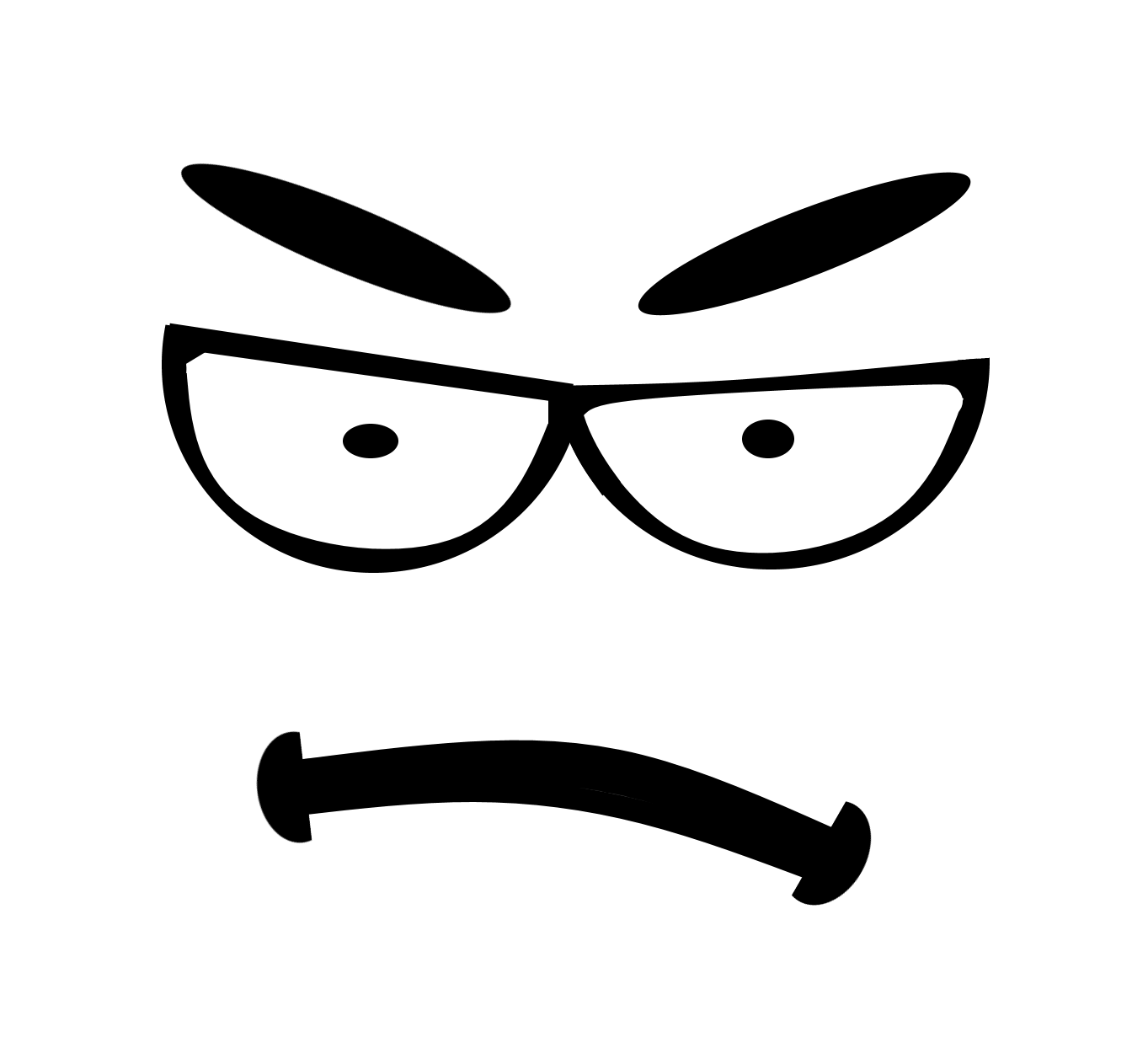 Emoji Art Outline Face Transparent PNG Image