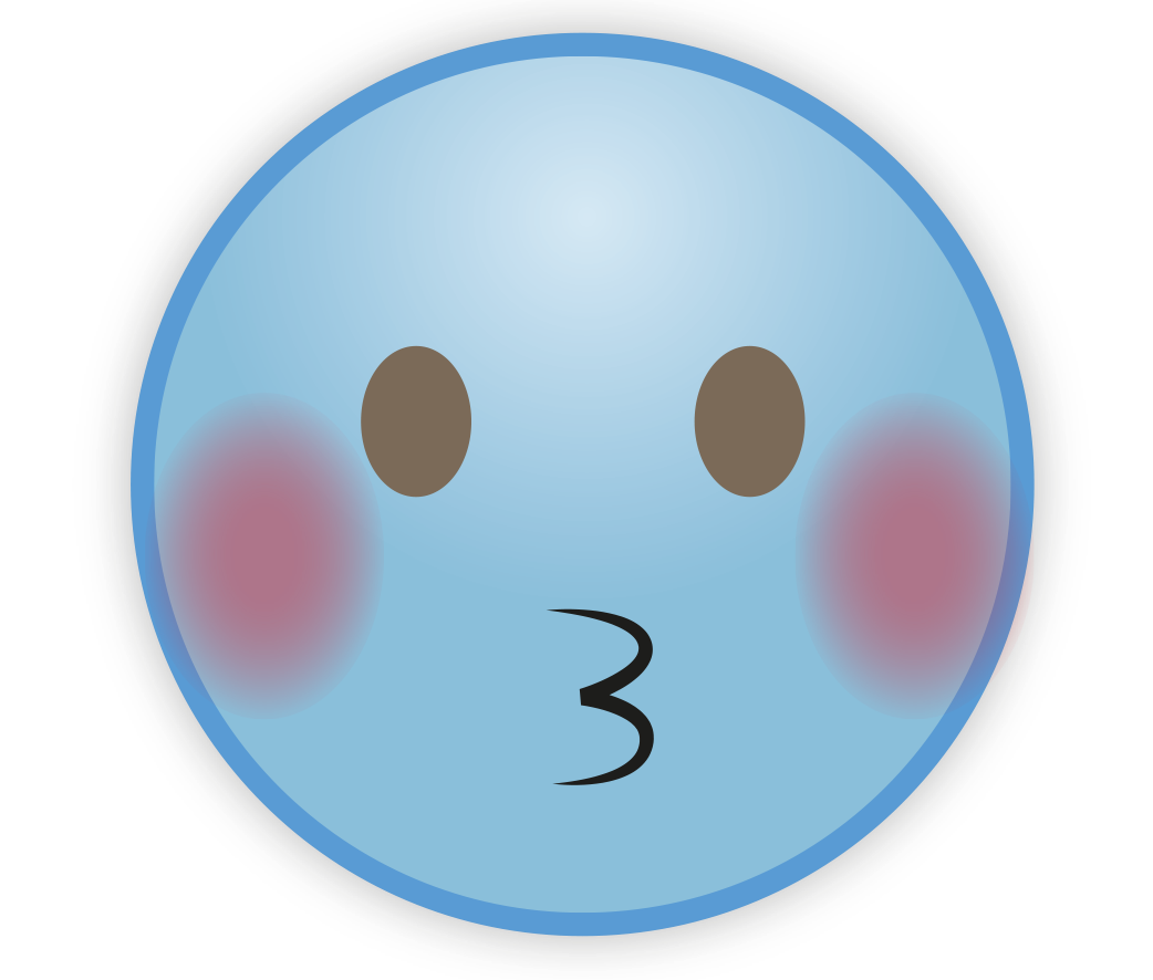 Blue Sky Emoji Transparent PNG Image