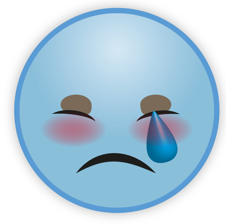 Blue Sky Emoji Transparent PNG Image
