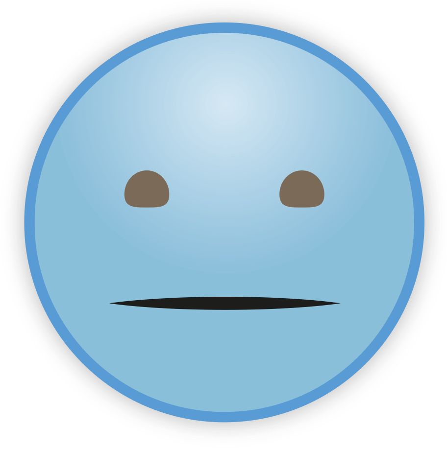 Blue Sky Emoji Transparent PNG Image