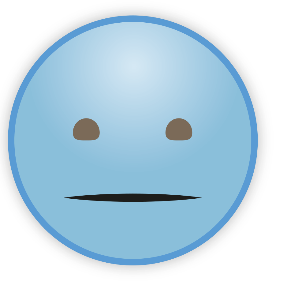 Blue Sky Emoji Transparent PNG Image