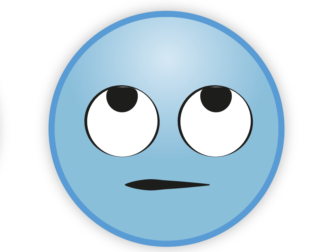 Blue Sky Emoji Transparent PNG Image