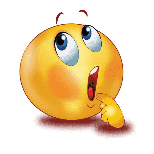 Thinking Emoji Transparent PNG Image