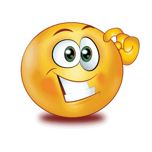 Thinking Emoji Transparent PNG Image