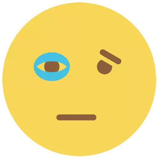 Flat Circle Vector Emoji Transparent PNG Image