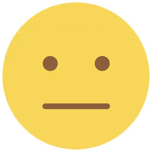 Flat Circle Vector Emoji Transparent PNG Image