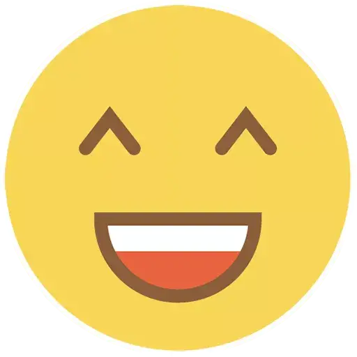 Flat Circle Vector Emoji Transparent PNG Image