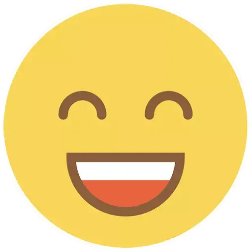 Flat Circle Vector Emoji Transparent PNG Image