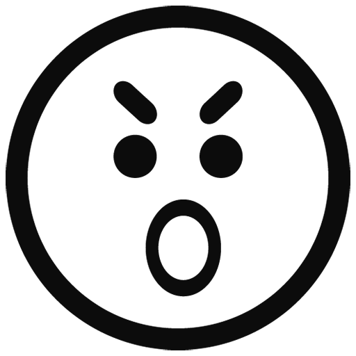 Whatsapp Black Outline Emoji Transparent PNG Image
