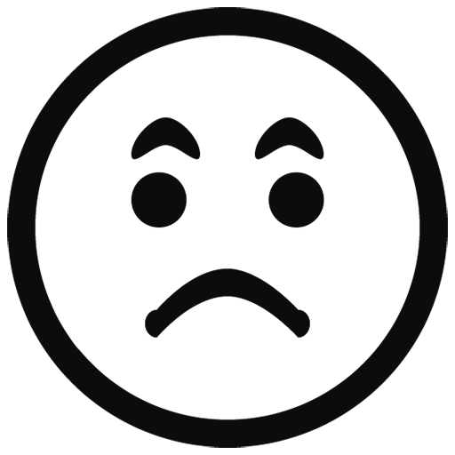 Whatsapp Black Outline Emoji Transparent PNG Image