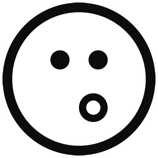 Whatsapp Black Outline Emoji Transparent PNG Image