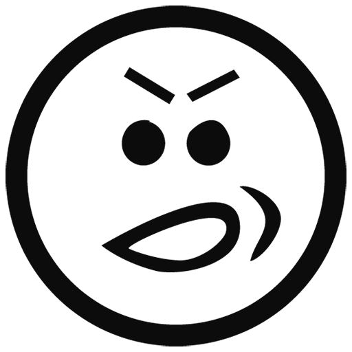 Whatsapp Black Outline Emoji Transparent PNG Image