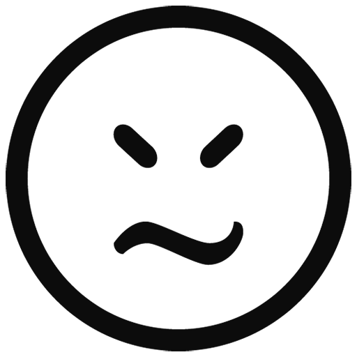 Whatsapp Black Outline Emoji Transparent PNG Image