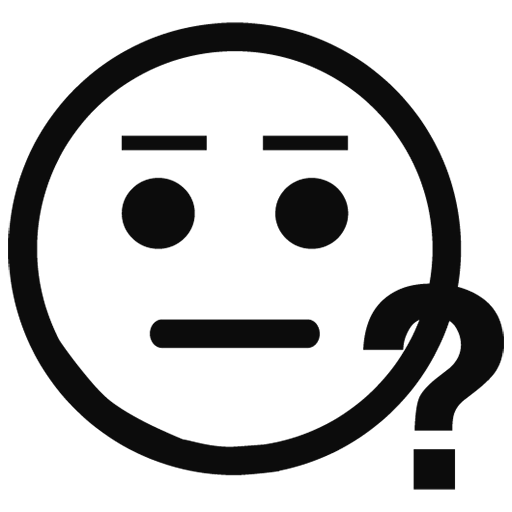 Whatsapp Black Outline Emoji Transparent PNG Image