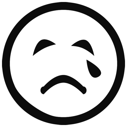 Whatsapp Black Outline Emoji Transparent PNG Image