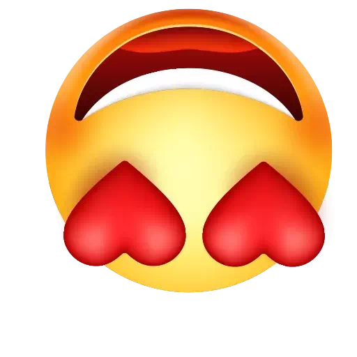 Heart Whatsapp Eyes Emoji Transparent PNG Image